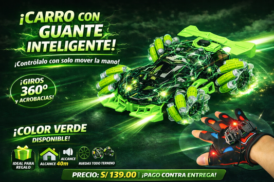 CARRO CON GUANTE INTELIGENTE